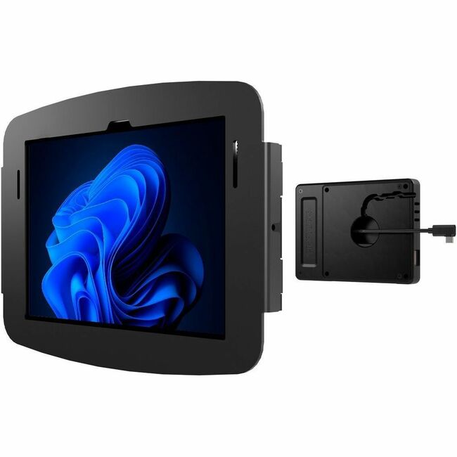BOÎTIER SPACE COMPULOCKS SURFACE GO (1-4GEN) SUPPORT MURAL PLUS HUB NOIR