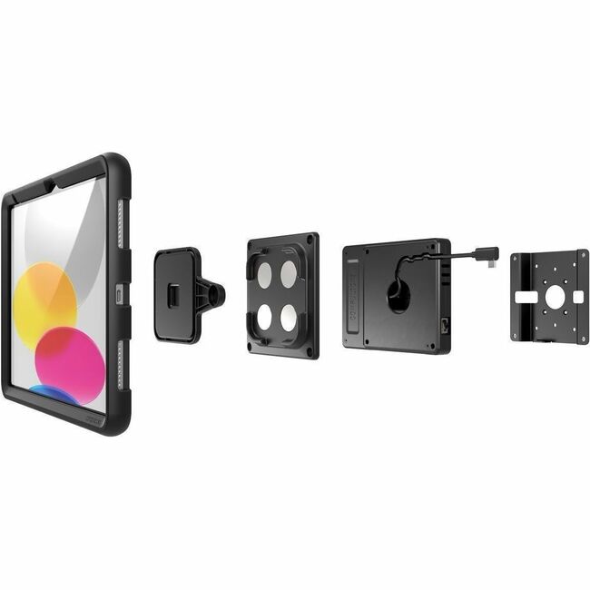 SUPPORT MURAL MAGNÉTIQUE UNIVERSEL POUR TABLETTE COMPULOCKS AVEC HUB NOIR