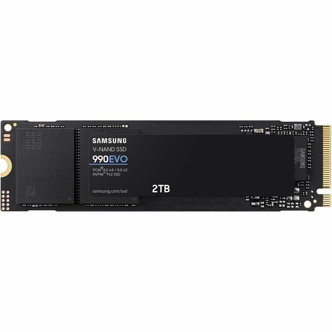 Disque SSD Samsung 990 EVO 2 To - M.2 2280 interne - PCI Express NVMe (PCI Express NVMe 4.0 x4) - Noir