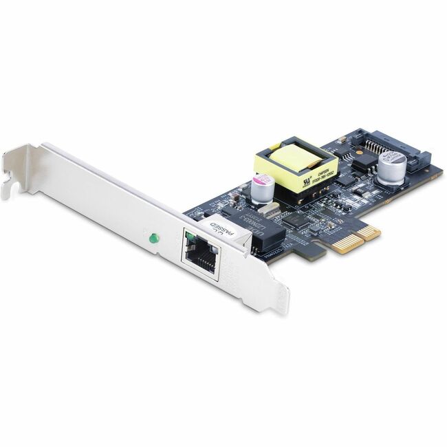StarTech.com Carte réseau PoE PCI Express 1 port 2,5 Gbit/s, Intel I225-V, carte réseau multi-Gigabit PoE+ PCIe 802.3af/at, carte Ethernet alimentée SATA