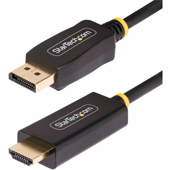 Câble adaptateur DisplayPort vers HDMI de 2 m de StarTech.com, 4K 60 Hz avec HDR, câble DP vers HDMI 2.0b, convertisseur vidéo actif