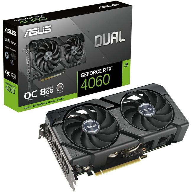 ASUS GEFORCE DUAL-RTX4060-O8G-EVO OC 8 Go GDDR6 2535 MHz 128 bits