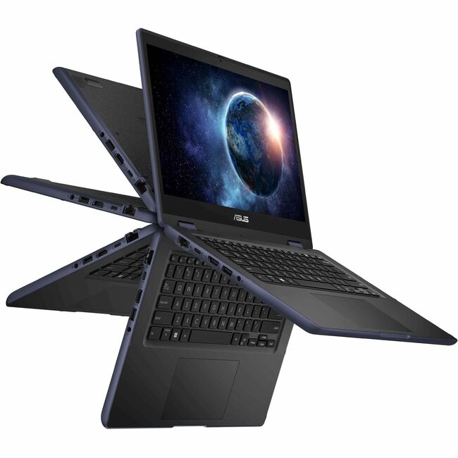 Asus BR1402F BR1402FGA-E31T-CB Ordinateur portable 2 en 1 convertible et robuste avec écran tactile 14" - Full HD - Intel Core i3 i3-N305 - 8 Go - Gris minéral