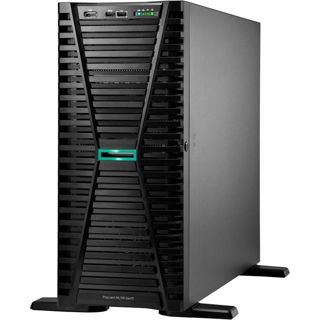 HPE ProLiant ML110 G11 4.5U Tower Server - 1 Xeon Silver 4514Y 2 GHz - 64 GB RAM - 1.92 TB SSD - (2 x 960GB) SSD Configuration - Serial ATA, Serial Attached SCSI (SAS) Controller