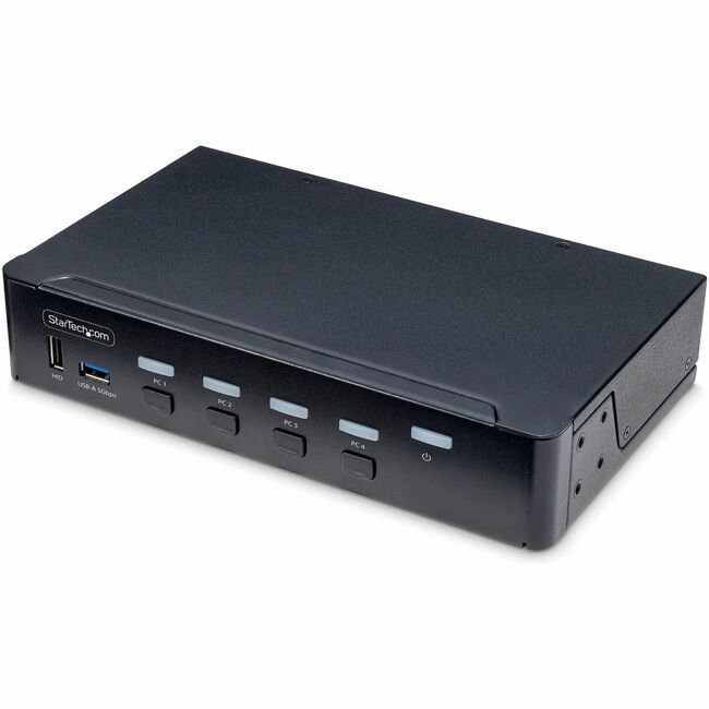 COMMUTATEUR KVM DISPLAYPORT 4 PORTS STARTECH, MONITEUR UNIQUE 4K 60 HZ, 6 PORTS USB, PU