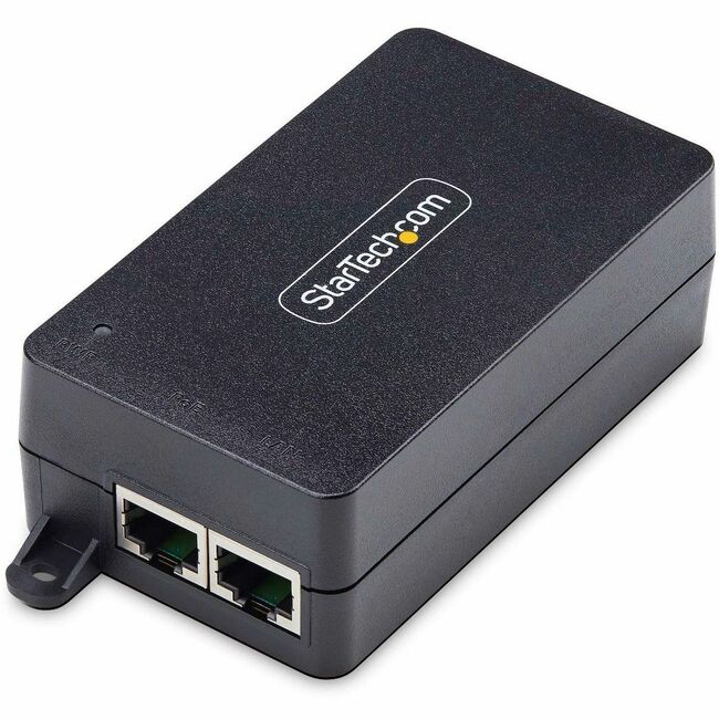 STARTECH 1-PORT GIGABIT POE+ INJECTOR, 10M/100M/1G ETHERNET, POE/POE+ (802.3AF/8