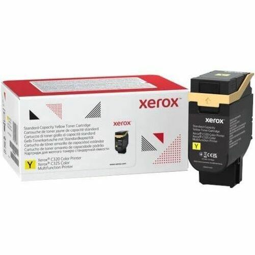 Cartouche de toner laser Xerox d'origine à rendement standard - Programme de retour - Jaune - 1 paquet