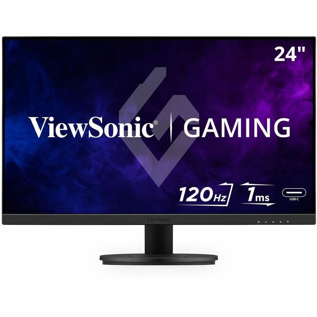 MONITEUR DE JEU IPS VIEWSONIC 24 1080P 1MS 120HZ (OC) AVEC USB-C (SIGNAL UNIQUEMENT), 1
