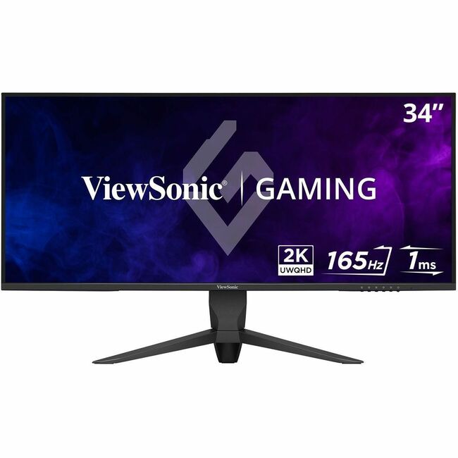 MONITEUR DE JEU ERGONOMIQUE VIEWSONIC 34 1MS 165HZ AVEC FREESYNC PREMIUM, 3440 X 144