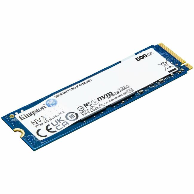 Disque SSD Kingston NV3 500 Go - M.2 2280 interne - PCI Express NVMe (PCI Express NVMe 4.0 x4)