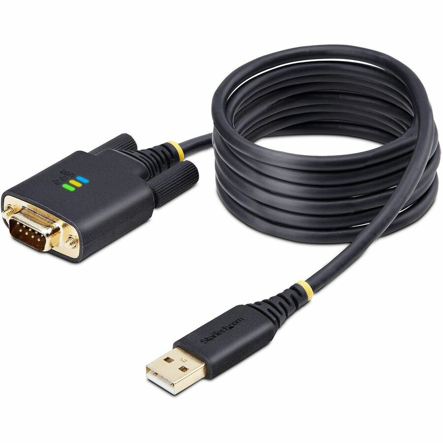 STARTECH 6.6FT (2M) USB TO SERIAL ADAPTER CABLE, COM RETENTION, INTERCHANGEABLE