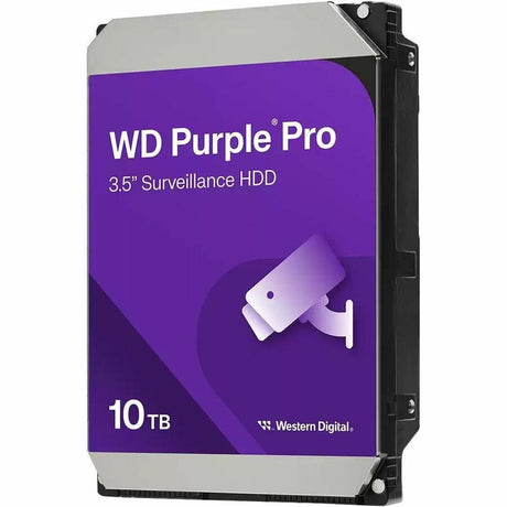 Western Digital Purple Pro WD102PURP 10 TB Hard Drive - 3.5" Internal - SATA (SATA/600) - Conventional Magnetic Recording (CMR) Method