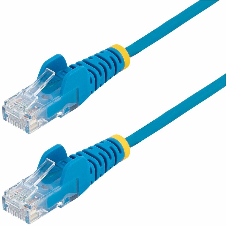 STARTECH 5FT BLUE SLIM CAT6 ETHERNET CABLE, SNAGLESS, 100W POE, UTP, LSZH, 28AWG