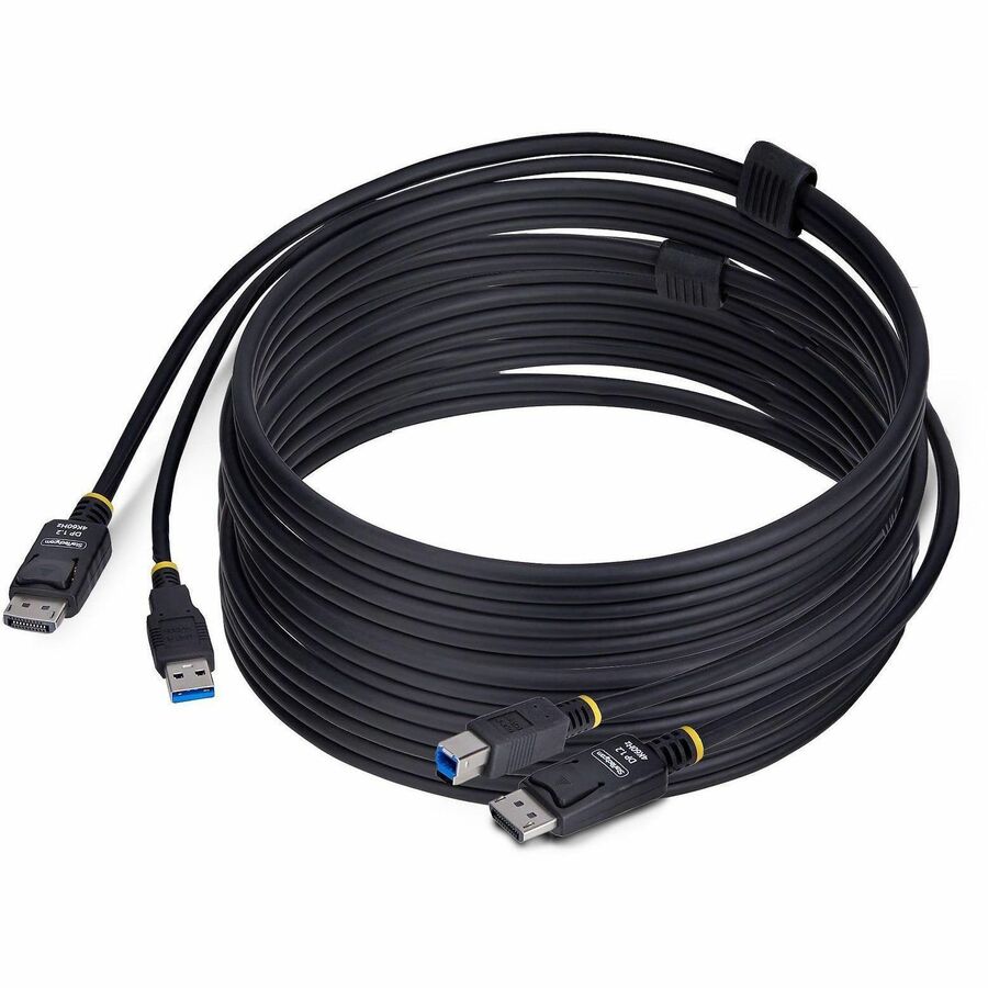 STARTECH 10FT (3M) DISPLAYPORT AND USB 5GBPS KVM CABLE, 4K 60HZ, DP 1.2 AND USB