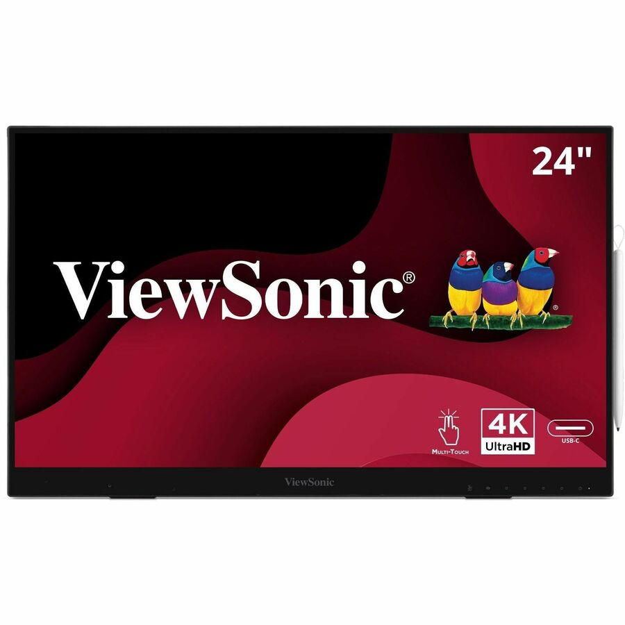 ViewSonic 24" 4K Podium Touch Display with Active Stylus and Advanced Ergonomics