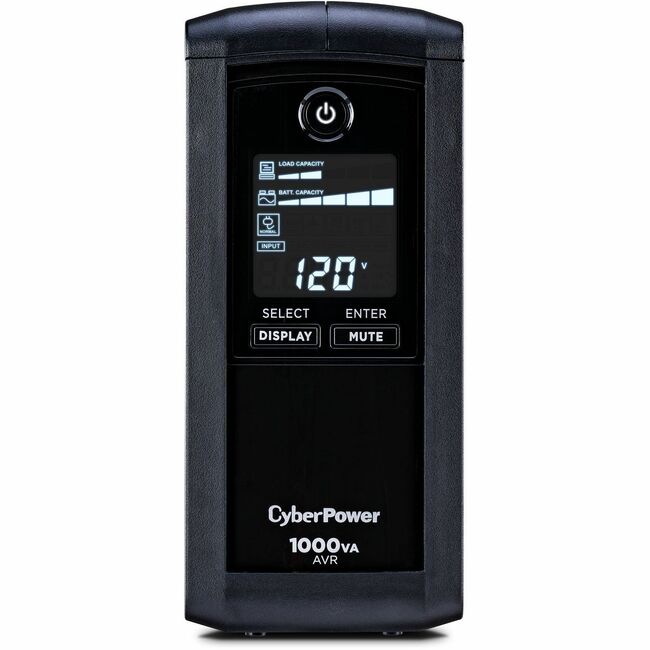 CyberPower UPS Systems CP1000AVRLCD Intelligent LCD - Capacity: 1000 VA / 600 W