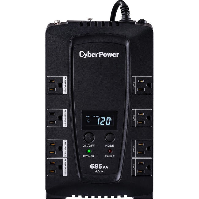 Onduleur de bureau CyberPower Intelligent LCD CP685AVRLCD 685VA