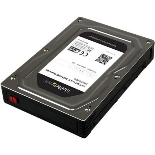 StarTech.com 2.5" to 3.5" SATA Aluminum Hard Drive Adapter Enclosure with SSD / HDD Height up to 12.5mm