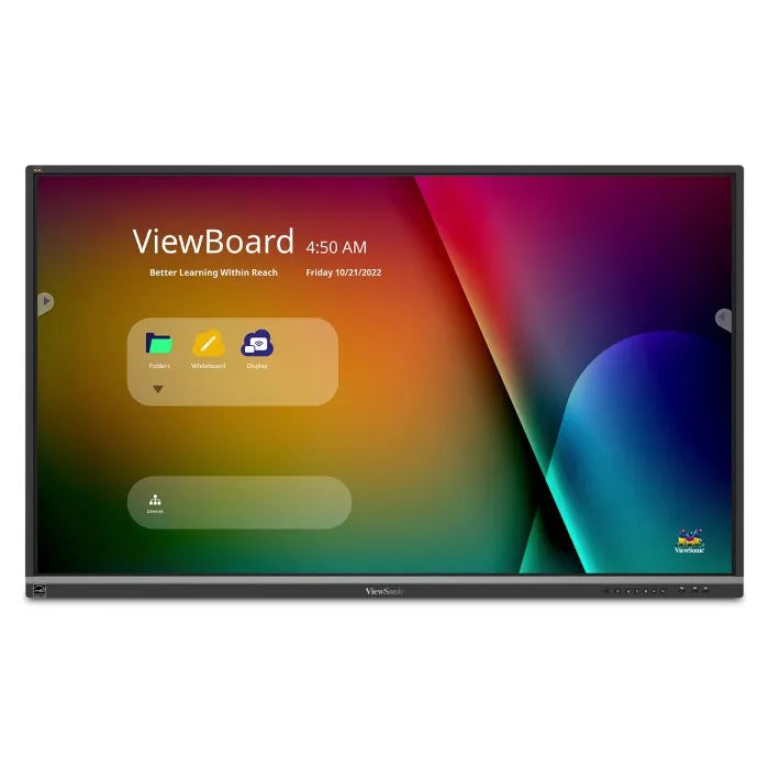 Écran interactif ViewSonic IFP6550 65" 2160p 4K, tactile 20 points, HDMI