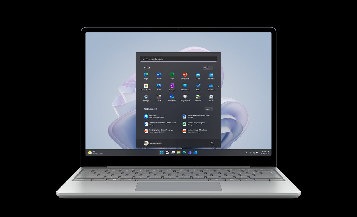 Microsoft Surface Laptop Go 3 12.4" Touchscreen Notebook - 1536 x 1024 - Intel Core i5 11th Gen i5-1135G7 Quad-core (4 Core) 2.40 GHz - 8 GB Total RAM - 256 GB SSD - Platinum