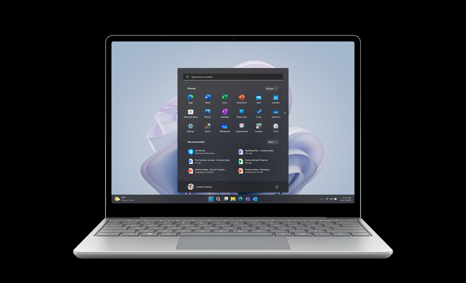 Microsoft Surface Laptop Go 3 12.4" Touchscreen Notebook - 1536 x 1024 - Intel Core i5 11th Gen i5-1135G7 Quad-core (4 Core) 2.40 GHz - 8 GB Total RAM - 256 GB SSD - Platinum