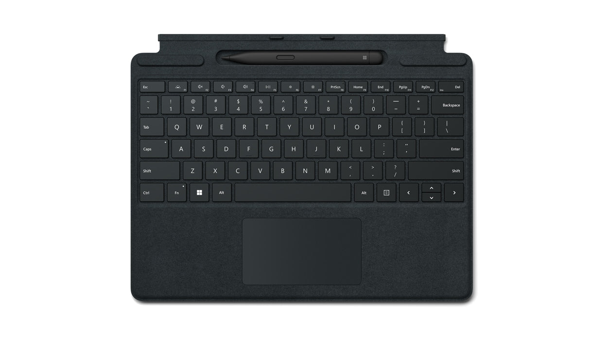 Étui clavier/housse Microsoft Signature avec stylet Slim Pen 2 pour tablette Microsoft Surface Pro 8, Surface Pro X - Noir
