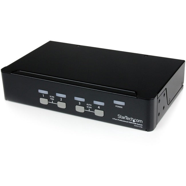 StarTech.com StarView SV431USB - Commutateur KVM - USB - 4 ports - 1 utilisateur local - USB - 1U