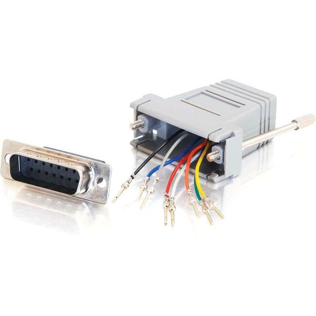 C2G RJ-45/DB-15 Modular Adapter