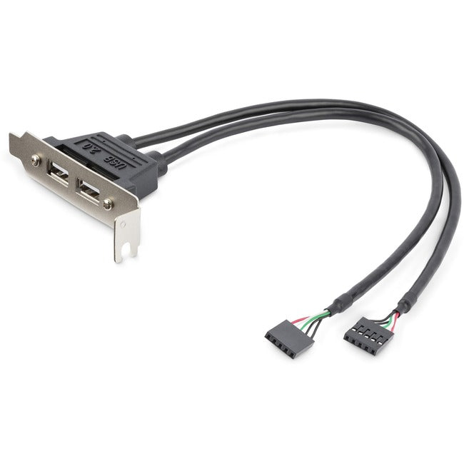 Adaptateur de plaque d'emplacement à profil bas pour 2 ports USB A femelle StarTech.com