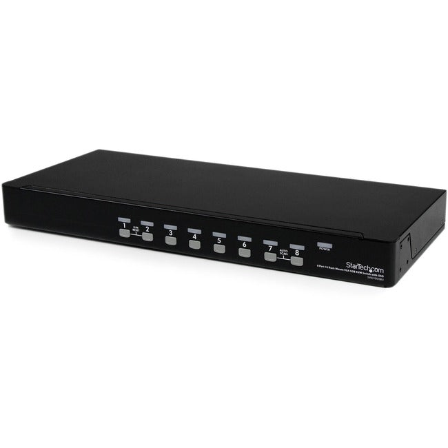 Commutateur KVM USB à montage en rack 1U à 8 ports avec OSD de StarTech.com