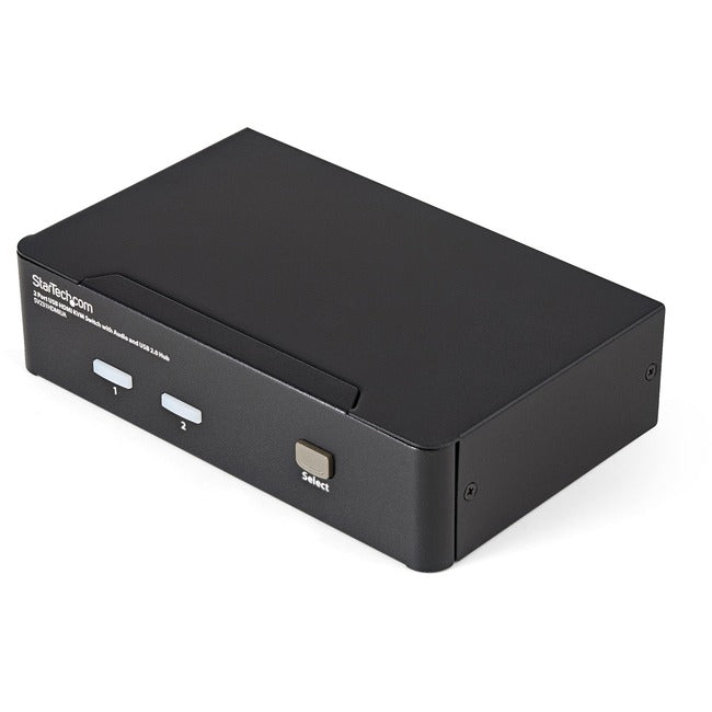 Commutateur KVM USB HDMI à 2 ports StarTech.com avec audio et hub USB 2.0