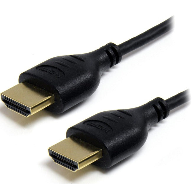 Câble HDMI fin StarTech.com de 1,8 m, câble HDMI haute vitesse 4K avec Ethernet, cordon HDMI UHD 4K 30 Hz 36 AWG, câble vidéo/affichage HDMI 4K 1.4