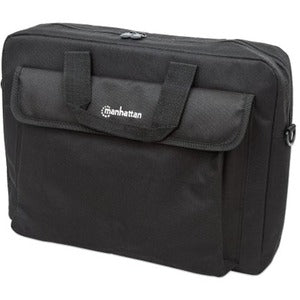 Manhattan London Laptop Bag 15.6" , Top Loader, Black, LOW COST, Accessories Pocket, Shoulder Strap (removable), Cheaper alternative to Targus TAR300, Notebook Case, Three Year Warranty