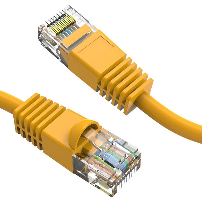 Câble de raccordement Axiom 1FT CAT6 UTP 550 MHz avec gaine moulée anti-accroc (jaune)