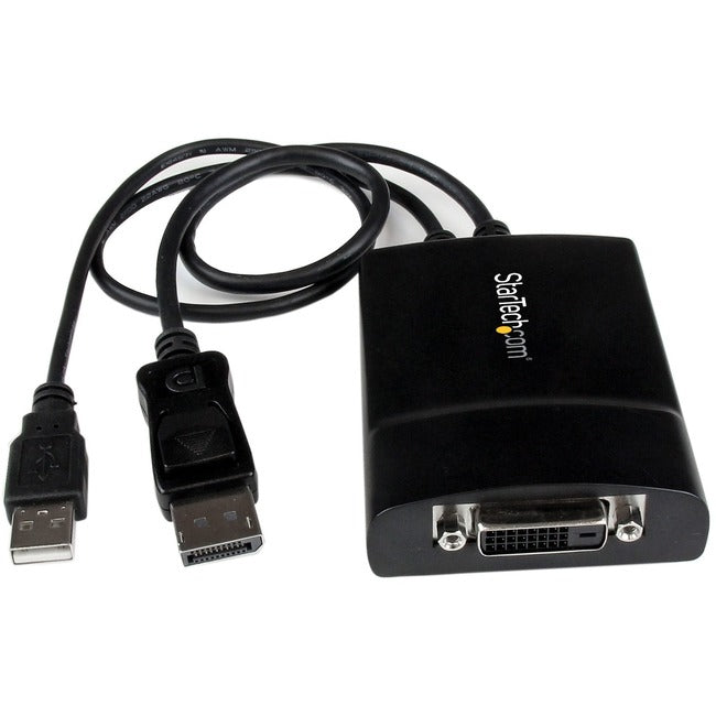 Adaptateur actif Dual Link DisplayPort vers DVI StarTech.com, adaptateur DisplayPort vers DVI-D/convertisseur vidéo 2560 x 1600 60 Hz, adaptateur DP vers DVI