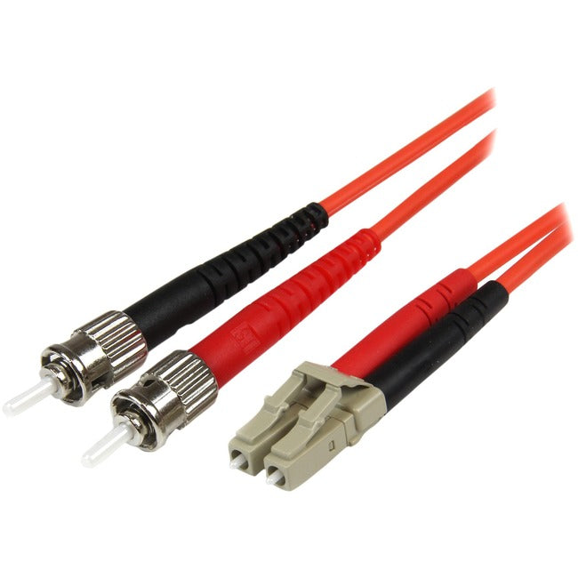 Câble à fibre optique StarTech.com de 1 m - Multimode Duplex 50/125 - LSZH - LC/ST - OM2 - Câble de raccordement à fibre optique LC vers ST