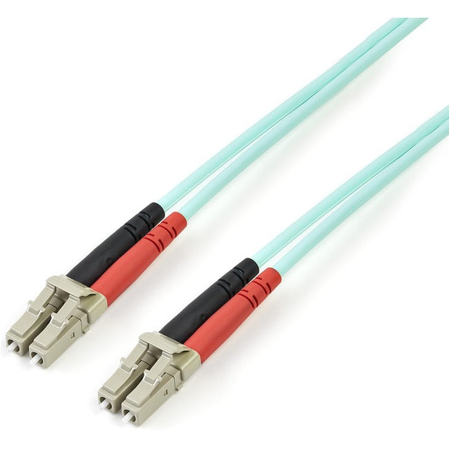 StarTech.com 3m (10ft) LC/UPC to LC/UPC OM3 Multimode Fiber Optic Cable, Full Duplex Zipcord Fiber, 100Gbps, LOMMF, LSZH Fiber Patch Cord