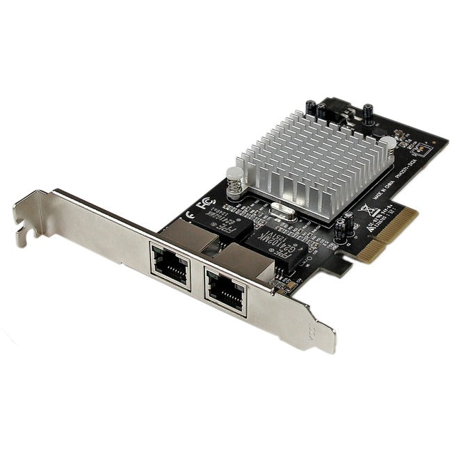 StarTech.com Adaptateur réseau double port PCI Express (PCIe x4) Gigabit Ethernet pour serveur - Carte réseau Intel i350