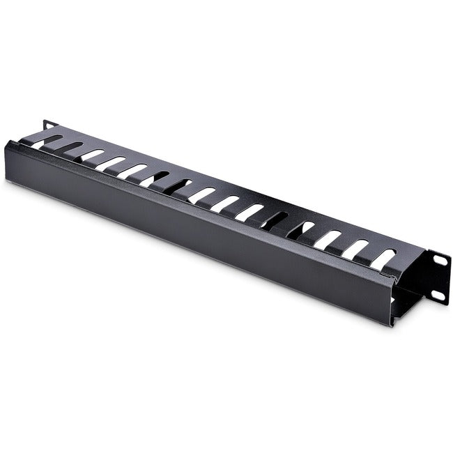 StarTech.com Panneau de gestion des câbles pour rack à conduit horizontal 1U avec couvercle