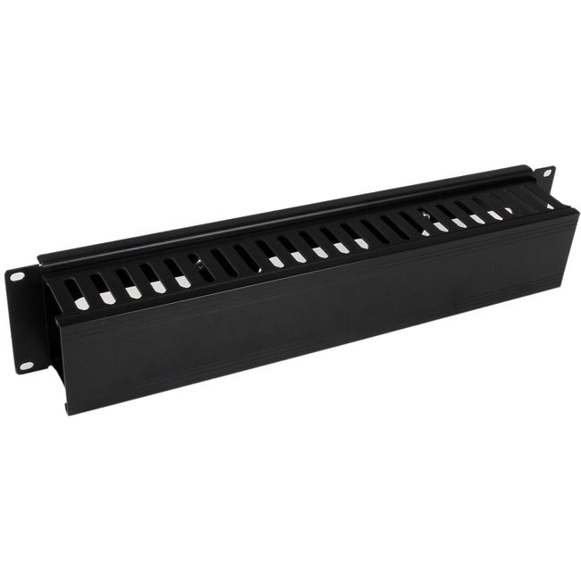 StarTech.com Panneau de gestion des câbles pour rack à conduit horizontal 2U avec couvercle