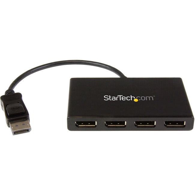 StarTech.com 4-Port DisplayPort 1.2 Splitter, DisplayPort to 4x DP Multi-Monitor Adapter, Quad 1080p 60Hz Computer MST Hub, Windows Only~4-Port Multi Monitor Adapter, DisplayPort 1.2 MST Hub, 4x 1080p, DP Video Splitter for Extended Desktop Mode, Windows