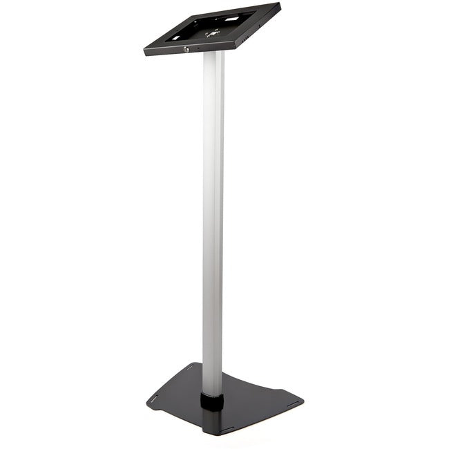 StarTech.com Secure Tablet Floor Stand - Security lock protects your tablet from theft and tampering - Supports iPad and other 9.7" tablets - Fixed Height of approx. 42" (1060 mm) - Built-in cable management - Covered Home button - TAA compliant - Thread