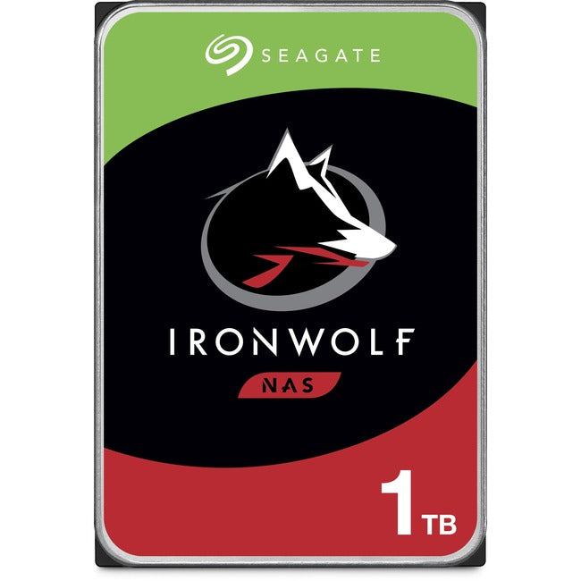 Disque dur Seagate IronWolf ST1000VN002 1 To - 3,5" interne - SATA (SATA/600) - Méthode d'enregistrement magnétique conventionnel (CMR)