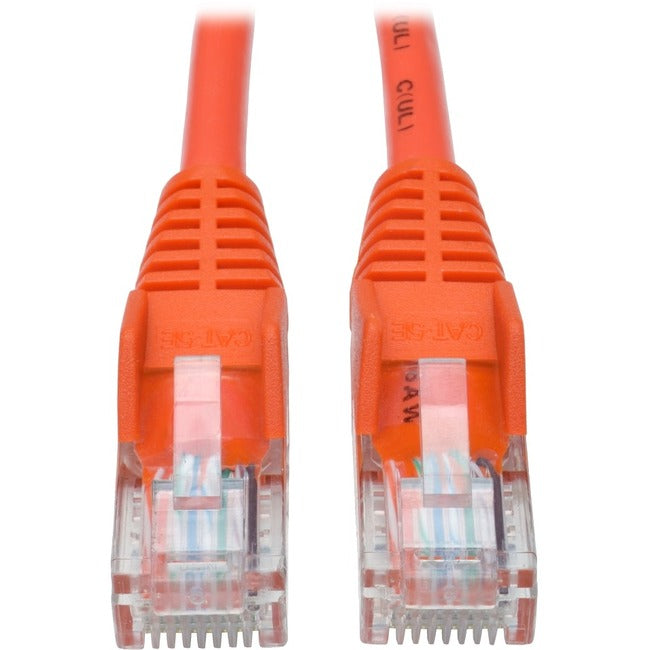 Câble de raccordement UTP moulé anti-accroc Cat5e 350 MHz Tripp Lite par Eaton (RJ45 M/M), orange, 1,5 m