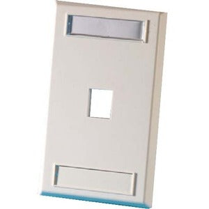 Plaque frontale Keystone simple gang Ortronics, 1 port, blanc nuage