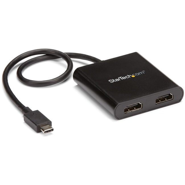 Adaptateur USB-C vers double HDMI StarTech.com, hub MST multi-écrans USB Type-C, extension/répartiteur d'écran double HDMI 4K 30 Hz pour ordinateur portable, Windows~