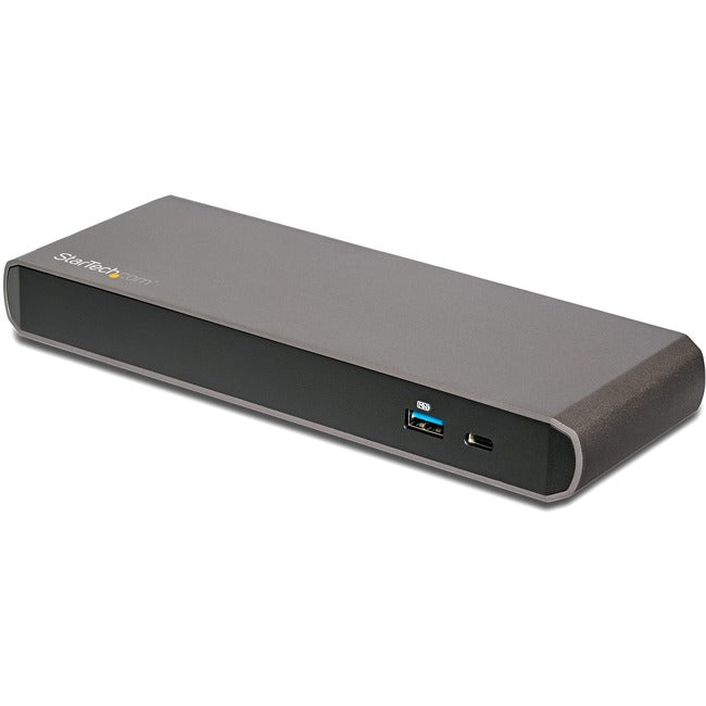 StarTech.com Thunderbolt 3 Dock - Station d'accueil pour ordinateur portable TB3 à double écran 4K 60 Hz avec DisplayPort - Alimentation 85 W - 3 x USB 3.0, GbE