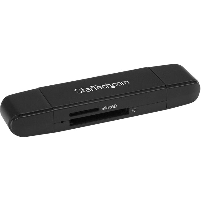 StarTech.com Star Tech.com USB 3.0 Memory Card Reader for SD and microSD Cards - USB-C and USB-A - Portable USB SD and microSD Card Reader