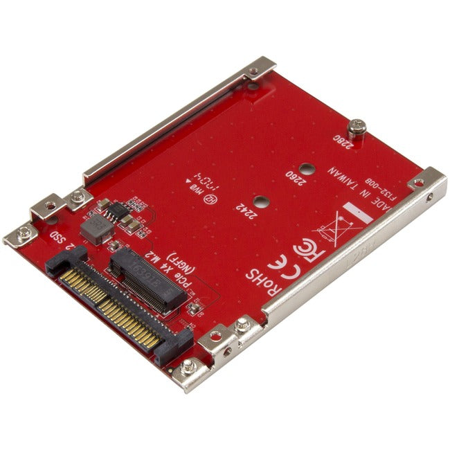 Adaptateur StarTech.com M.2 vers U.2 - Adaptateur hôte pour lecteur M.2 vers U.2 (SFF-8639) pour SSD M.2 PCIe NVMe - Adaptateur de lecteur M.2 - Adaptateur SSD M.2 PCIe