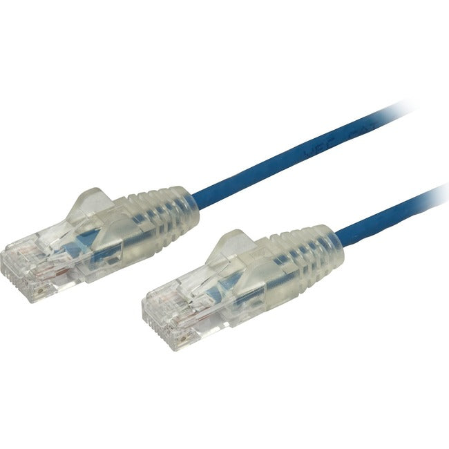 StarTech.com 6 ft CAT6 Cable - Slim CAT6 Patch Cord - Blue - Snagless RJ45 Connectors - Gigabit Ethernet Cable - 28 AWG - LSZH (N6PAT6BLS)